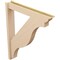 Ekena Millwork 6-in W x 38-in D x 46-in H Funston Trad Rough Cedar Woodgrain TimberThane Outlooker, Primed Tan OUTUR060X38X46FST04RCPR - alternate 3